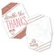 Big Dot of Happiness It's Twin Girls - Shaped Thank You Cards - Pink and Rose Gold Twins Baby Shower Thank You Note Cards with Envelopes - Set of 12